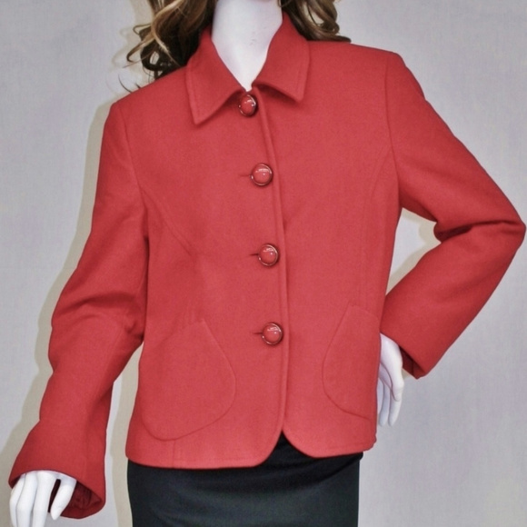 Cashmere Fleece Wool Blend Jacket 10 M - Picture 1 of 8